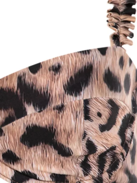 Top Agua By Agua Bendita cu imagine cu model leopard maro