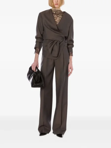 Blúzka Alberta Ferretti sivá