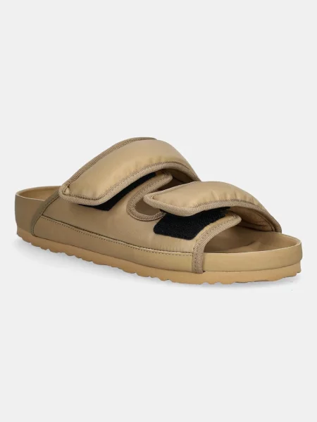 Birkenstock papuci Arizona CosNy EXQ SYN femei cu platforma bej