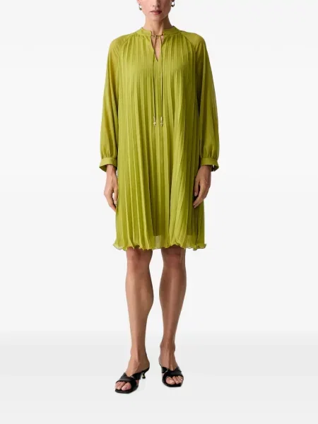 Lung rochie mini Joop! cu mâneci lungi cu legături verde
