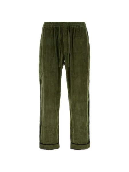 Pantaloni Baziszt de catifea cord verde