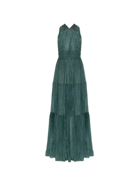 Rochie maxi Ulla Johnson de mătase verde