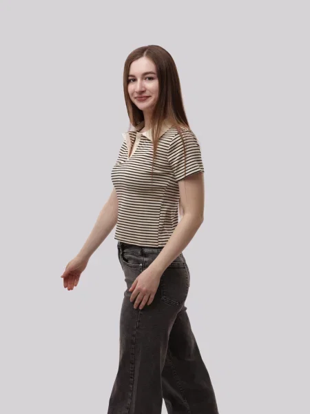 Поло Stream белое