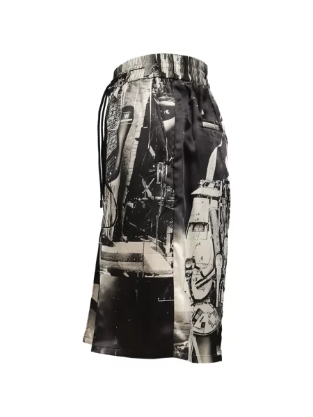 Pantaloni scurți Sht cu imagine cu cordon negru