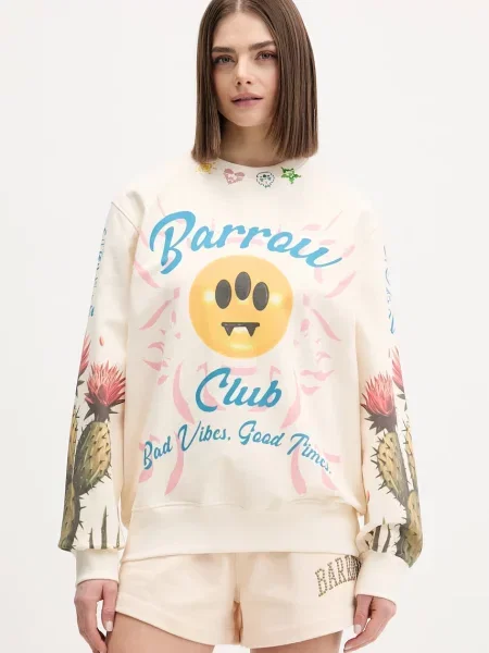 Barrow pulover bombažen bež