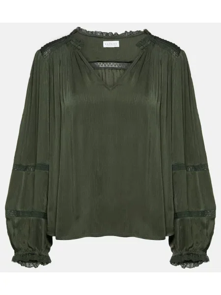 Bluză Velvet de catifea verde