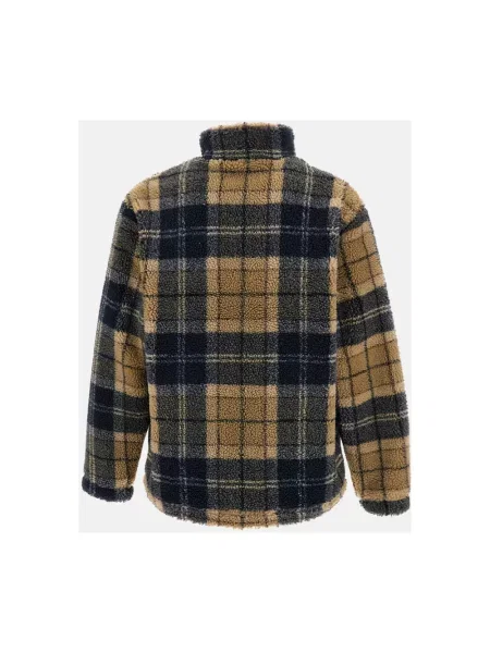 Kurtka Barbour polarowa w kratę beżowa