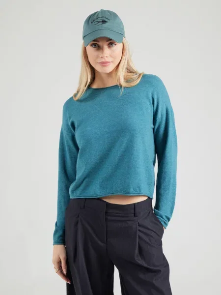 VERO MODA Pulover VMEXCITING petrol verde