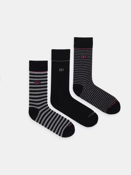 Чорапи Cristiano Ronaldo 3 чифта 0 черно