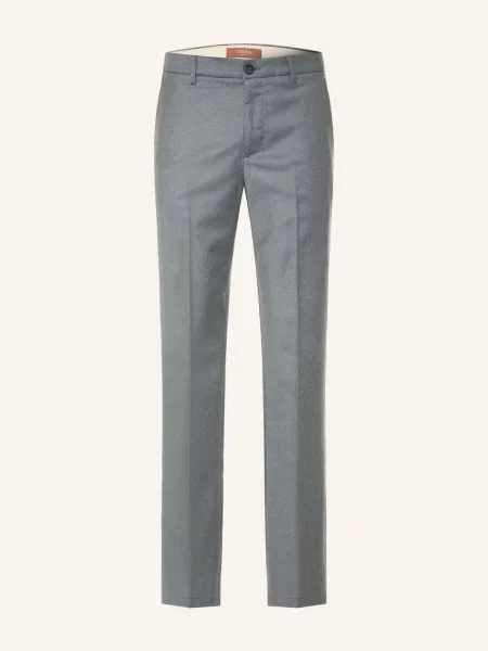 Cruna Chino Kalhoty Midtown Regular Fit šedá