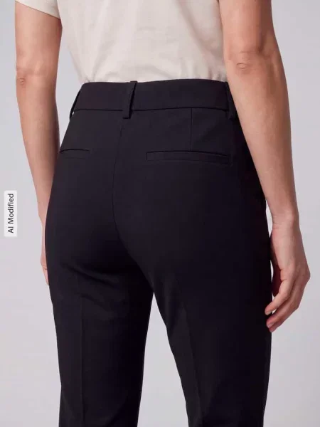 Krój relaxed fit proste spodnie z mieszanka model Luane Long' Opus Pants czarne