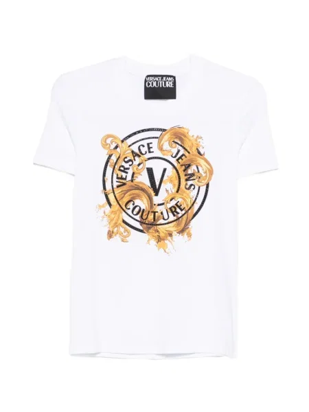Grafic tricou Versace Jeans Couture alb