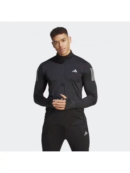 Długa koszulka Adidas z długim rękawem do biegania czarna