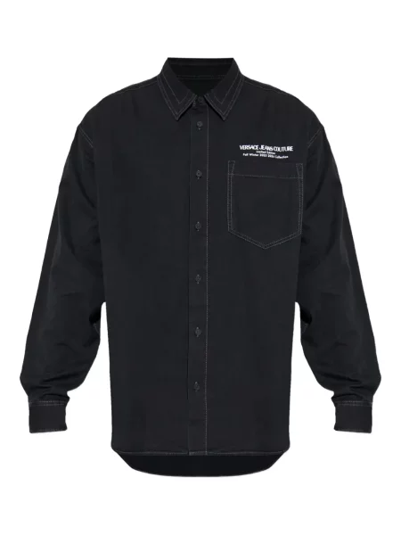 Риза Versace Jeans Couture с принт черно