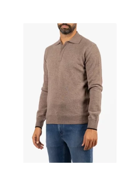 Koszulka polo Alpha Industries wełniana beżowa