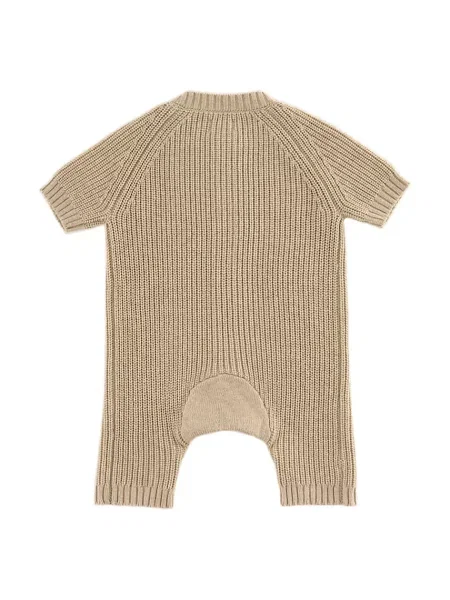Donsje gyapjú baba pizsama Dantje Jumpsuit Bear bézs