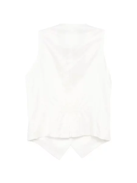 Vestă Tagliatore cu decolteu în V alb