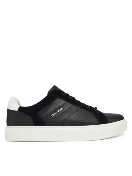 Laisvalaikio batai Calvin Klein Classic Cupsole Laceup Tape Lth juoda