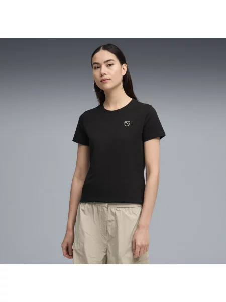 PUMA koszulka Essentials Elevated Odzież S czarny
