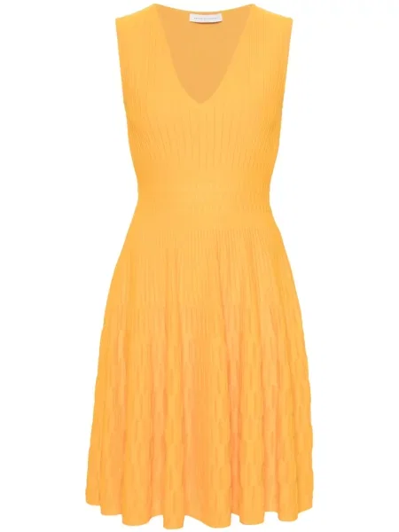 Dzianinowa sukienka Antonino Valenti garniturowa żółta