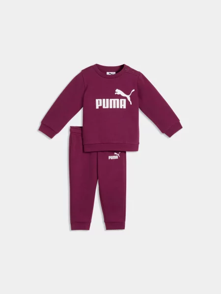 Дитячий Спортивний костюм PUMA Ess Crew Set Fl комбінований верх рожевий