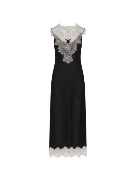 Rochie midi Simon Miller din dantelă negru