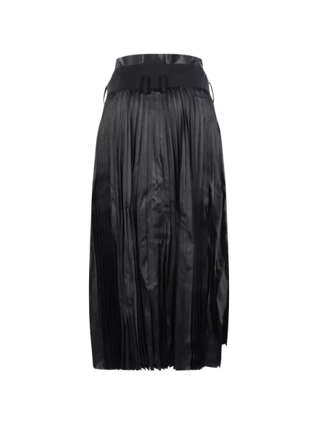 Cu centură pantaloni Junya Watanabe negru
