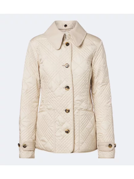 Matlasat geanta de piele Burberry bej