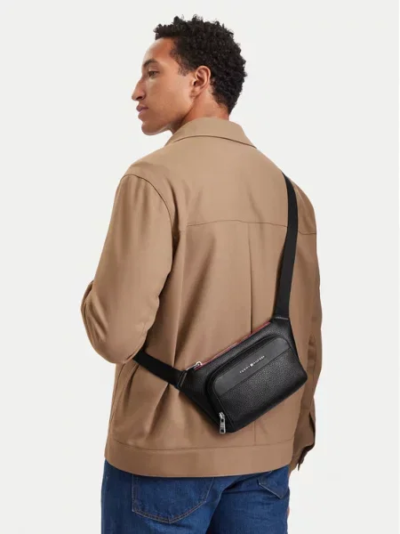 Torbica oko struka﻿ Tommy Hilfiger Th Central Bumbag crna