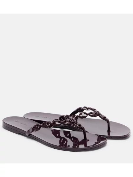 Chiloți tanga Tory Burch bordo