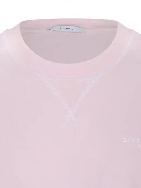 Tricou Givenchy cu broderie roz