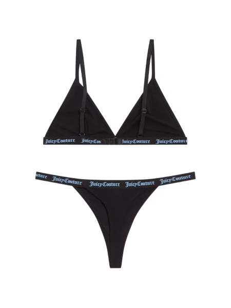 Chiloți tanga Juicy Couture negru