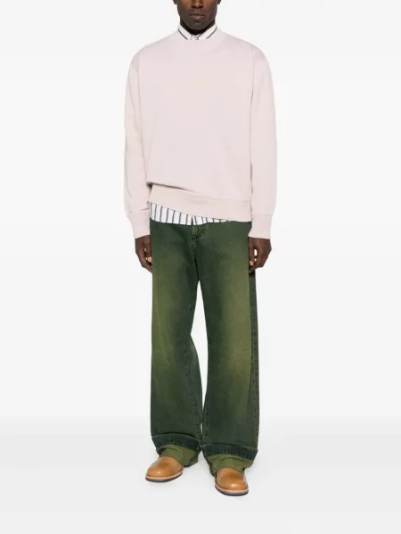 Hanorac crewneck Isabel Marant cu broderie roz