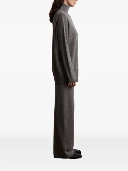 Pantaloni 12 Storeez tricotate gri