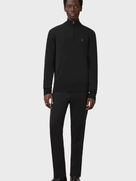 Шерстяной свитер Allsaints черный