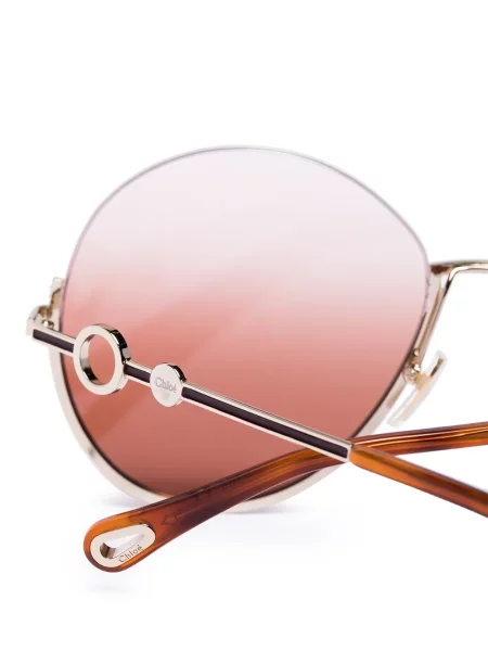 Okulary przeciwsłoneczne Chloé Eyewear brązowe