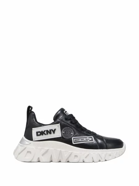 Sneakerși Dkny cu autograf negru