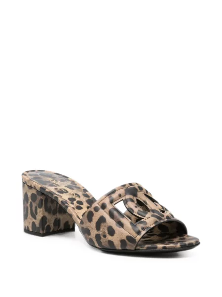 Sandale Dolce & Gabbana cu imagine cu model leopard