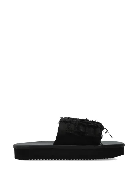 Papuci Rick Owens Drkshdw cu platformă negru