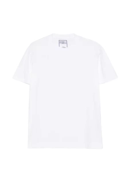 Tricou Fedeli cu decolteu rotund alb