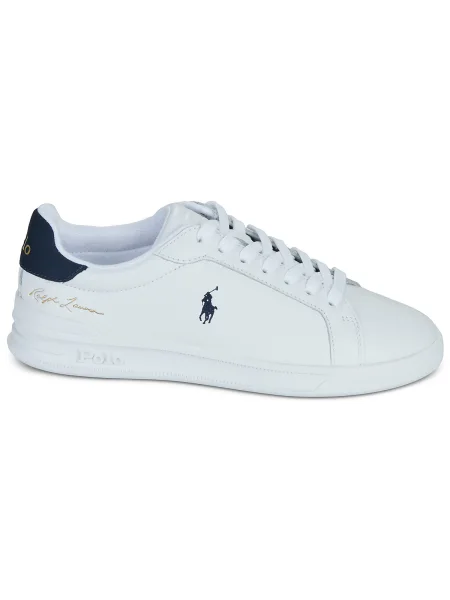 Čipkované tenisky Polo Ralph Lauren biela