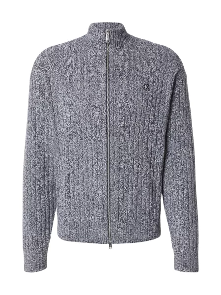 Calvin Klein Jeans Pulover albastru marin / murdar alb