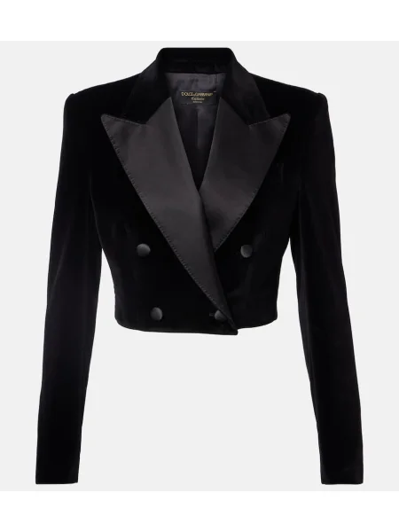 Cropp sacou Dolce&gabbana de catifea negru