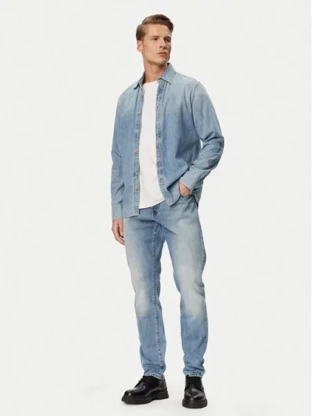 G-Star Raw Jeans hlače Tapered Fit modra