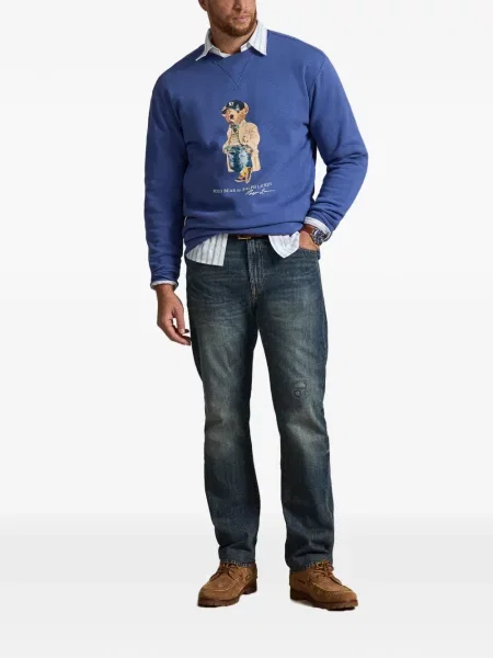 Τρέξιμο polo Polo Ralph Lauren υφαίνω διαγωνίως κλασικό πράσινο