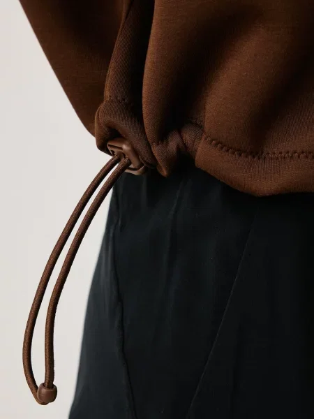 Nike Sportswear oversize kabát női modállal barna