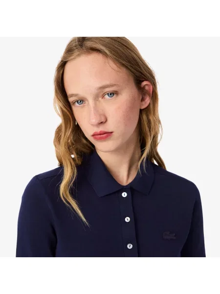 Поло Lacoste синее
