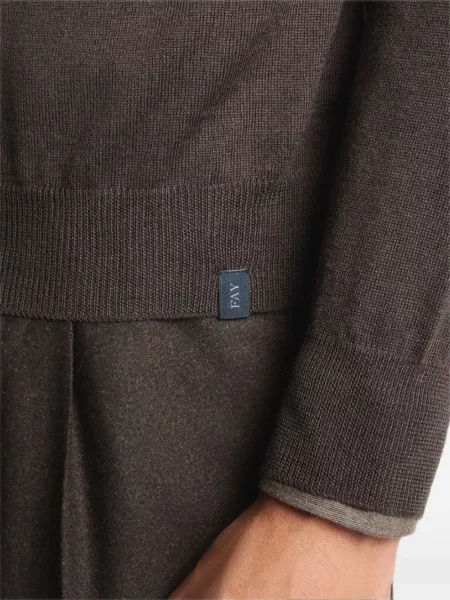Μακρύς polo Fay καφέ
