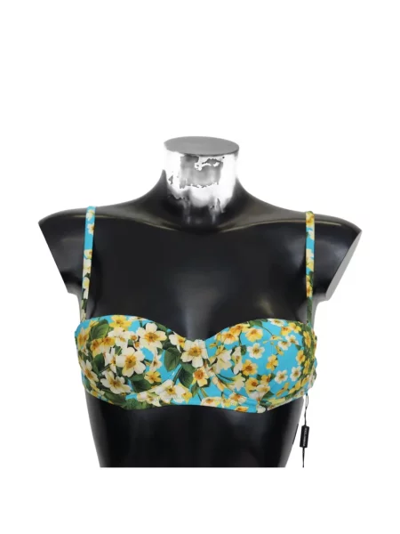Top Dolce & Gabbana cu model floral cu imagine albastru