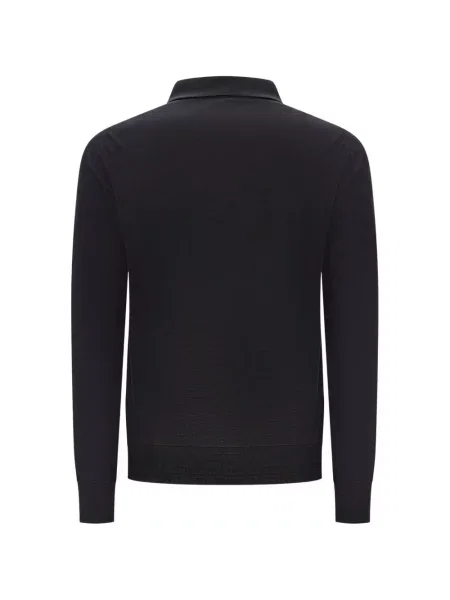 Lung tricou polo Lorenzoni albastru